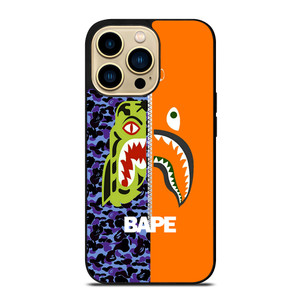 BAPE CAMO SHARK ZIPPER iPhone 14 Pro Max Case Cover