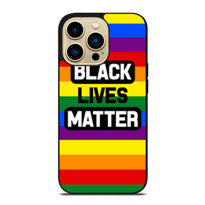 BLACK LIVES MATTER RAINBOW iPhone 14 Pro Max Case Cover
