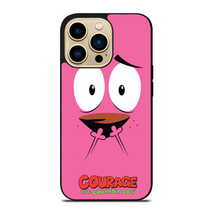 COURAGE THE COWARDLY DOG FACE iPhone 14 Pro Max Case Cover