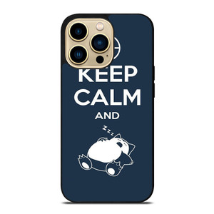 KEEP CALM SNORLAX iPhone 14 Pro Max Case Cover