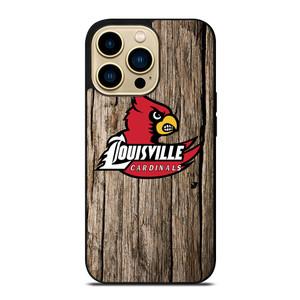 LOUISVILLE CARDINALS WOODEN iPhone 14 Pro Max Case Cover