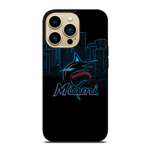 MIAMI MARLINS BLACK iPhone 14 Pro Max Case Cover