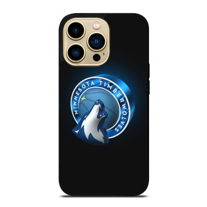 MINNESOTA TIMBERWOLVES 3D LOGO iPhone 14 Pro Max Case Cover