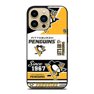 PITTSBURGH PENGUINS LOGO COLLAGE iPhone 14 Pro Max Case Cover