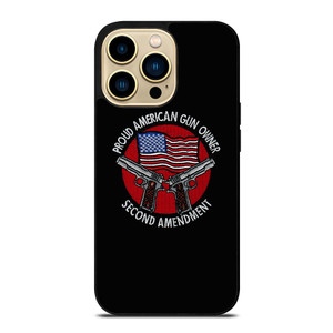 SECOND AMENDMENT AMERICAN GUN LOGO iPhone 14 Pro Max Case Cover