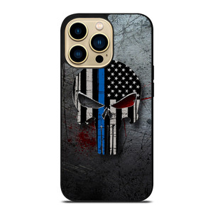 THIN BLUE LINE PUNISHER iPhone 14 Pro Max Case Cover