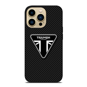 TRIUMPH MOTORCYCLE CARBON LOGO iPhone 14 Pro Max Case Cover