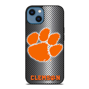 CLEMSON TIGERS METAL iPhone 14 Case Cover