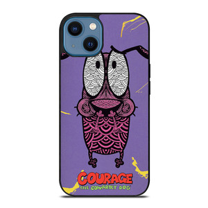 COURAGE THE COWARDLY DOG FEAR iPhone 14 Case Cover COURAGE THE COWARDLY DOG FEAR iPhone 14 Case Cover
