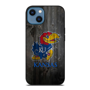 KANSAS JAYHAWKS WOODEN LOGO iPhone 14 Case Cover