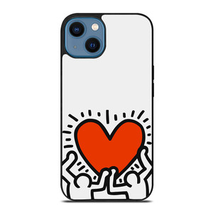 KEITH HARING LOVE 1 iPhone 14 Case Cover KEITH HARING LOVE 1 iPhone 14 Case Cover