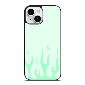GREEN FLAME iPhone 13 Mini Case Cover GREEN FLAME iPhone 13 Mini Case Cover