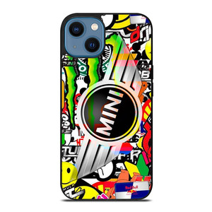 MINI COOPER STICKER BOMB iPhone 14 Case Cover MINI COOPER STICKER BOMB iPhone 14 Case Cover