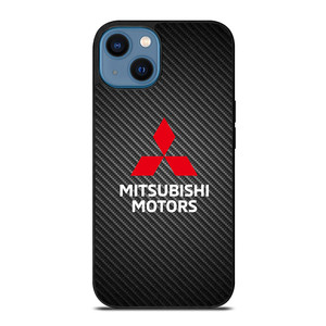 MITSUBISHI MOTORS CARBON LOGO iPhone 14 Case Cover