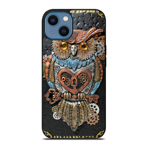 OWL STEAMPUNK BOOK iPhone 14 Case Cover OWL STEAMPUNK BOOK iPhone 14 Case Cover