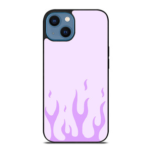 PURPLE FLAME iPhone 14 Case Cover