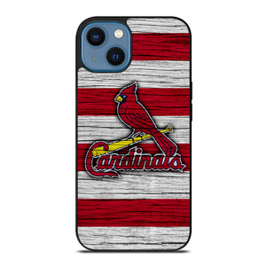 ST LOUIS CARDINALS WOODEN iPhone 14 Case Cover