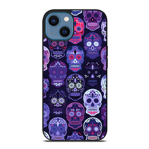 SUGAR SKULL PATTERN iPhone 14 Case Cover