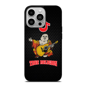 BIG BUDDHA TRUE RELIGION METAL LOGO iPhone 14 Pro Case Cover