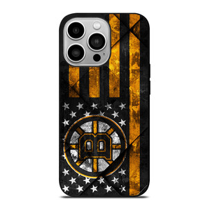 BOSTON BRUINS BLACK AND GOLD iPhone 14 Pro Case Cover