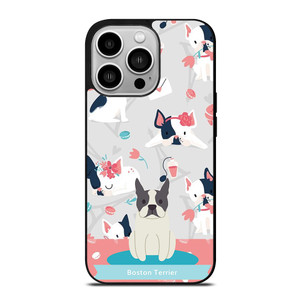 BOSTON TERRIER DOG 1 iPhone 14 Pro Case Cover