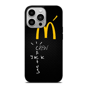 CACTUS JACK TRAVIS SCOTT MCDONALD'S METAL LOGO iPhone 14 Pro Case Cover