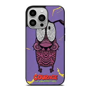 COURAGE THE COWARDLY DOG FEAR iPhone 14 Pro Case Cover COURAGE THE COWARDLY DOG FEAR iPhone 14 Pro Case Cover
