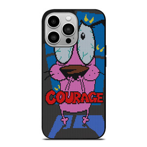 COURAGE THE COWARDLY DOG SCARED iPhone 14 Pro Case Cover COURAGE THE COWARDLY DOG SCARED iPhone 14 Pro Case Cover
