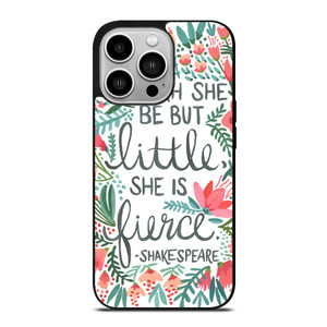 FLORAL SHAKESPEARE QUOTE iPhone 14 Pro Case Cover