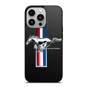 FORD MUSTANG GT LOGO CARBON iPhone 14 Pro Case Cover
