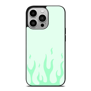 GREEN FLAME iPhone 14 Pro Case Cover