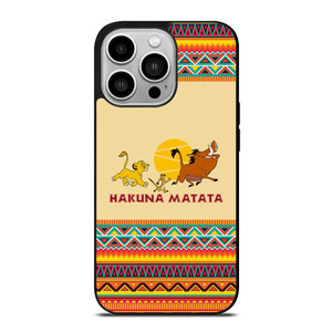 HAKUNA MATATA LION KING AZTEC 3 iPhone 14 Pro Case Cover