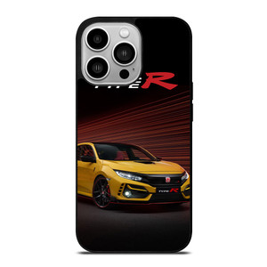 HONDA CIVIC YELLOW CAR iPhone 14 Pro Case Cover