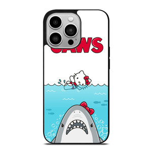 JAWS SHARK HELLO KITTY iPhone 14 Pro Case Cover