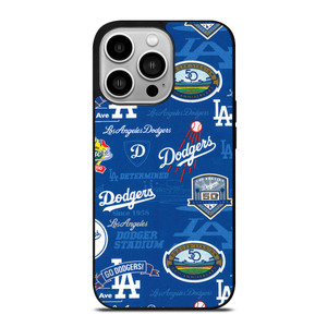 LOS ANGELES DODGERS LOGO COLLAGE iPhone 14 Pro Case Cover