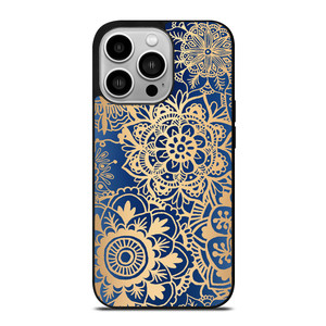 MANDALA BLUE PATTERN iPhone 14 Pro Case Cover