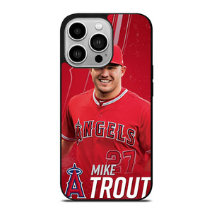 MIKE TROUT 27 LOS ANGELES ANGELS iPhone 14 Pro Case Cover