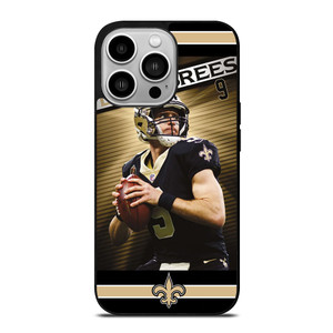 NEW ORLEANS SAINTS DREW BREES 9 iPhone 14 Pro Case Cover