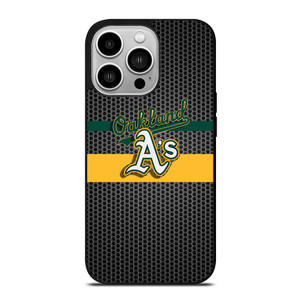 OAKLAND ATHLETICS METAL LOGO iPhone 14 Pro Case Cover