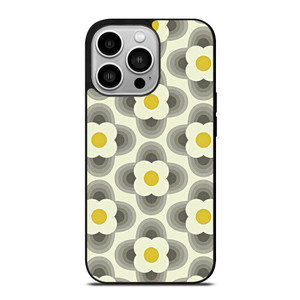 ORLA KIELY GREY PETAL iPhone 14 Pro Case Cover
