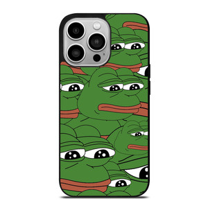 PEPE THE SMUG FROG PATTERN iPhone 14 Pro Case Cover PEPE THE SMUG FROG PATTERN iPhone 14 Pro Case Cover
