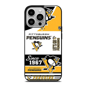 PITTSBURGH PENGUINS LOGO COLLAGE iPhone 14 Pro Case Cover