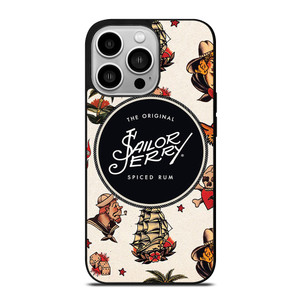 SAILOR JERRY PATTERN iPhone 14 Pro Case Cover
