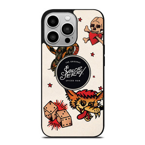 SAILOR JERRY TATTOO LOGO iPhone 14 Pro Case Cover SAILOR JERRY TATTOO LOGO iPhone 14 Pro Case Cover
