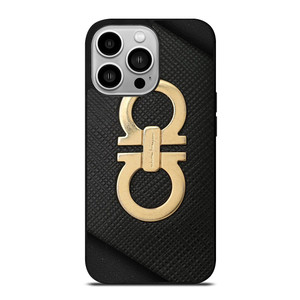 SALVATORE FERRAGAMO GOLD LOGO iPhone 14 Pro Case Cover SALVATORE FERRAGAMO GOLD LOGO iPhone 14 Pro Case Cover