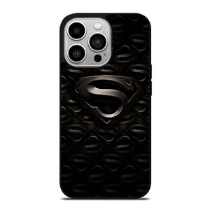 SUPERMAN BLACK LOGO iPhone 14 Pro Case Cover