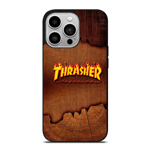 THRASER MAGAZINE WOODEN iPhone 14 Pro Case Cover THRASER MAGAZINE WOODEN iPhone 14 Pro Case Cover