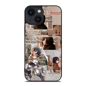 ATTACK ON TITAN MIKASA ACKERMAN COLLAGE iPhone 14 Plus Case Cover