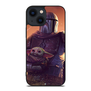 BABY YODA AND THE MANDALORIAN 1 iPhone 14 Plus Case Cover BABY YODA AND THE MANDALORIAN 1 iPhone 14 Plus Case Cover