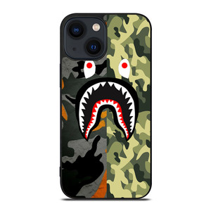 BAPE CAMO SHARK iPhone 14 Plus Case Cover